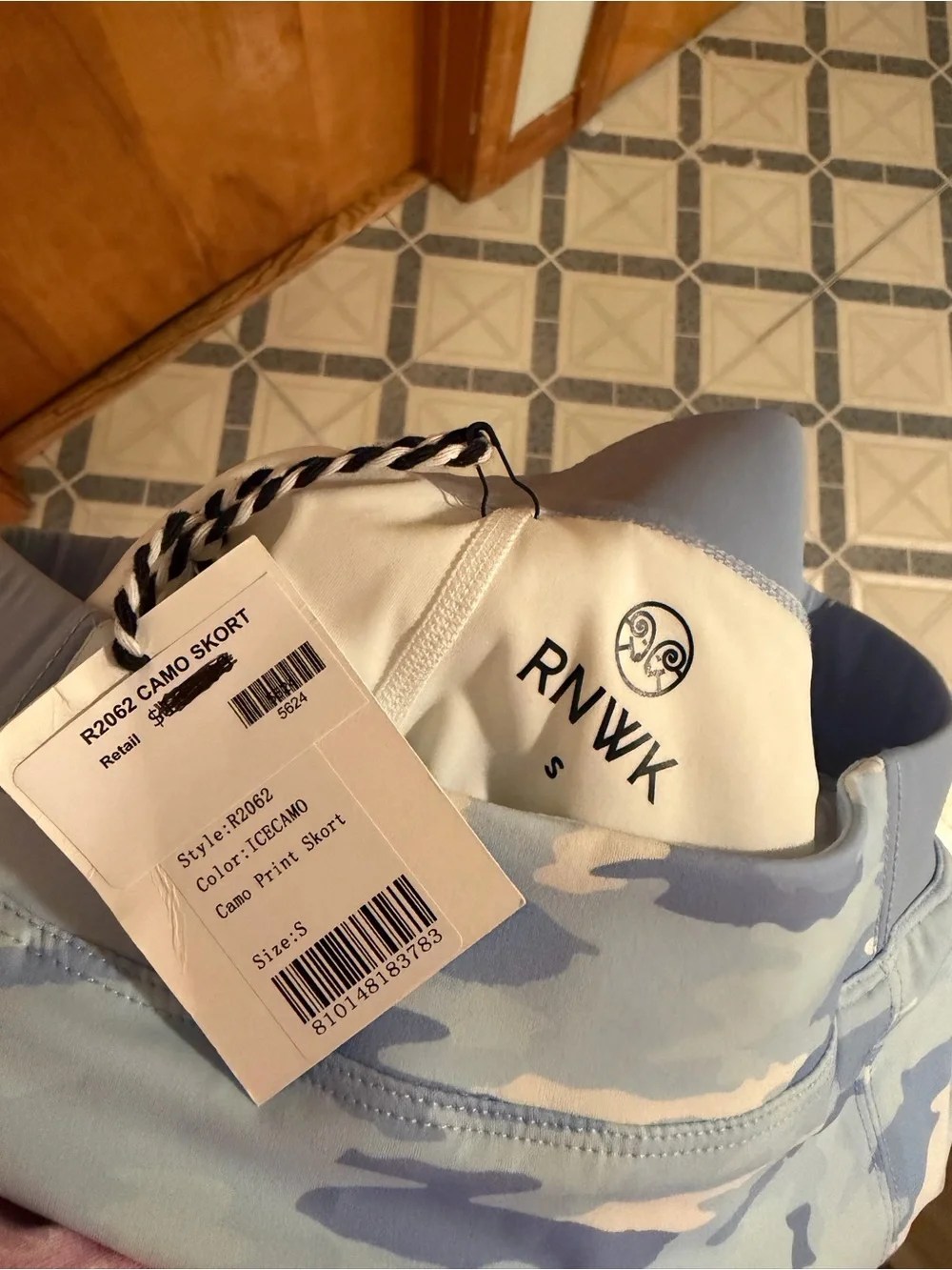NWT Renwick Sport Camo Print Skort in Ice Camo